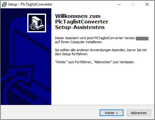 PlcTaglistConverter-Installation1
